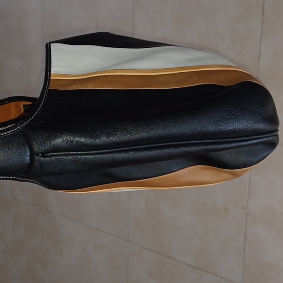 VINTAGE COACH WRISTLET & 15in MATCHED COACH STRIPED HOBO ERGO - Picture 7 of 16